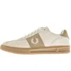 Fred Perry B4 Suede Trainers Cream