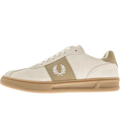Fred Perry B4 Suede Trainers Cream
