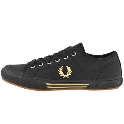 Fred Perry B708 Canvas Trainers Black