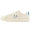 Fred Perry B721 Leather Trainers Cream In White