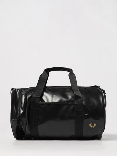 FRED PERRY TRAVEL BAG FRED PERRY MEN COLOR BLACK,H40597002