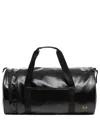 Fred Perry Large Barrel Travel Bag With Dual Handles In Black