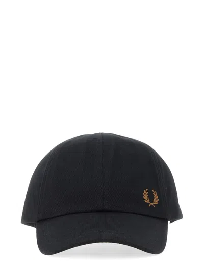 Fred Perry Baseball Cap In Black