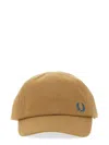 Fred Perry Logo-embroidered Cap In Brown
