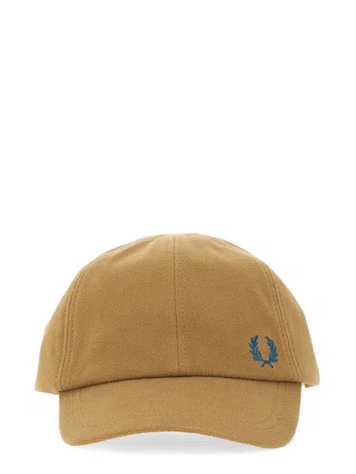 Fred Perry Baseball Cap In Brown