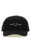 Fred Perry Logo Embroidered Baseball Hat