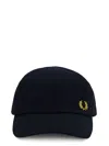 Fred Perry Baseball Hat With Logo In Blue