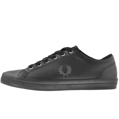 Fred Perry Baseline Leather Trainers Black
