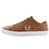 FRED PERRY FRED PERRY BASELINE LEATHER TRAINERS BROWN