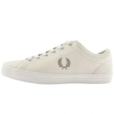 Fred Perry Baseline Leather Trainers Cream