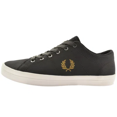 Fred Perry Baseline Twill Trainers Grey