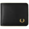 Fred Perry Billfold Wallet Black In Black