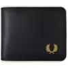 Fred Perry Billfold Wallet Dark Navy In Black