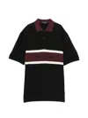 Fred Perry 로고 자수 폴로 셔츠 In Black