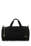 Fred Perry Travel Bag Featuring Gold-tone Hardware In Black