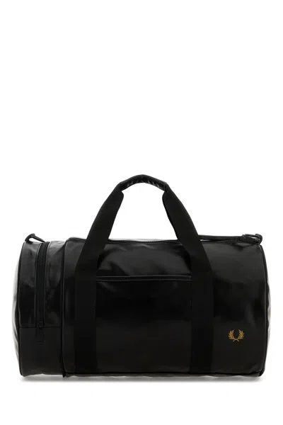 FRED PERRY BORSA DA VIAGGIO IN TELA NERA  UOMO