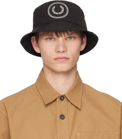 Fred Perry Black Circle Branding Bucket Hat