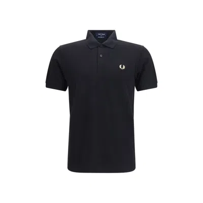 Fred Perry Black Cotton Polo Shirt