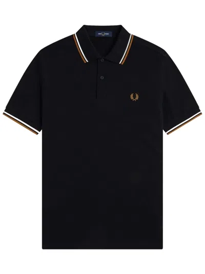 Fred Perry Black Cotton Polo Shirt