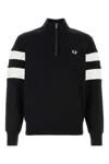 Fred Perry Black Cotton Sweatshirt