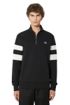 Fred Perry Logo-embroidered Sweatshirt In Black