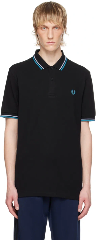 Fred Perry Black M3600 Polo In V18
