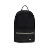 Fred Perry Black Nylon Backpack