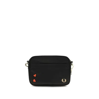 Fred Perry Black Nylon Shoulder Bag