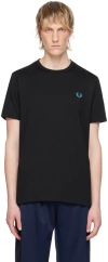 FRED PERRY BLACK RINGER T-SHIRT