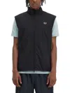 Fred Perry Vests With Logo In Black