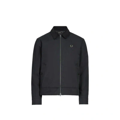 Fred Perry Blouson En Coton Mélangé In Black