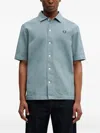 Fred Perry 반소매 셔츠 In Blue