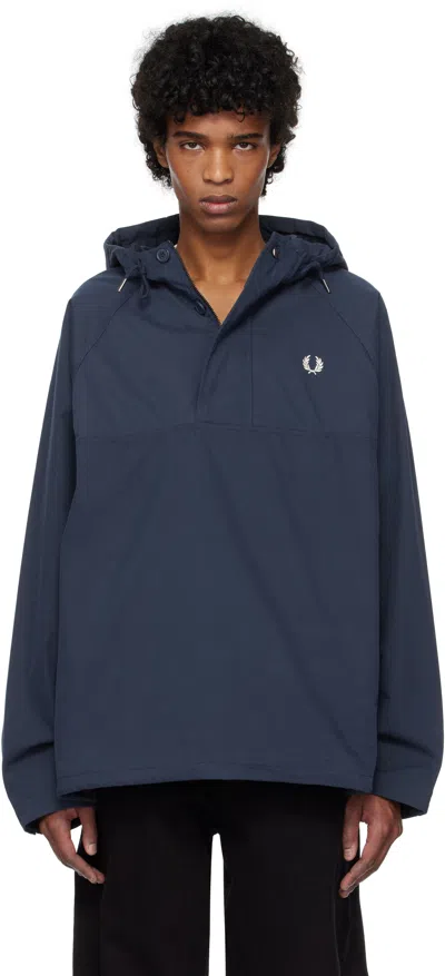 Fred Perry Overhead Jacket In Navy