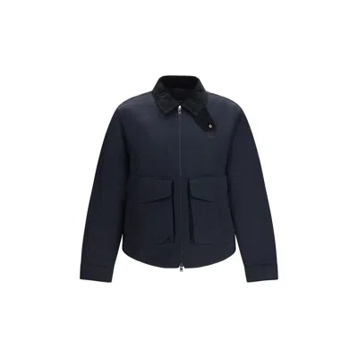 Fred Perry Blue Recycled Polyamide Full-length Jacket