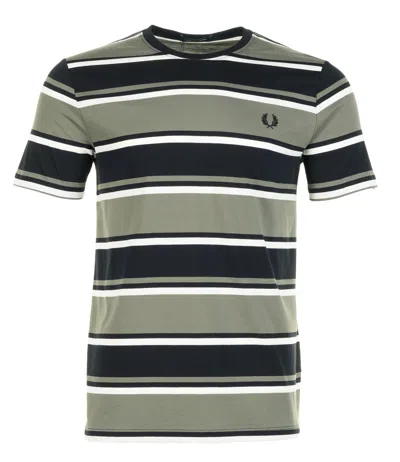 Fred Perry Bold Stripe T Shirt Black