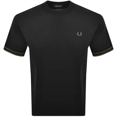 Fred Perry Bold Tipped T Shirt Black