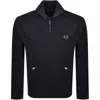 Fred Perry Bomber Jacket Navy In Blue