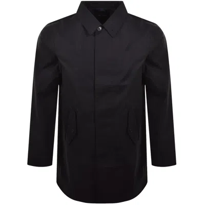 Fred Perry Bonded Cotton Jacket Navy In Blue