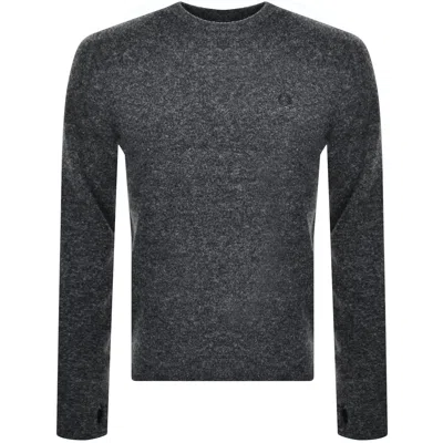Fred Perry Boucle Knit Jumper Navy