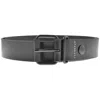 Fred Perry Box Leather Belt Black In Black