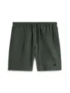 Fred Perry Elastic Waistband Swim Shorts With Back Pocket