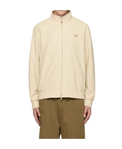 Fred Perry Brentham Bomber Jacket In Nude | ModeSens