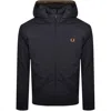 Fred Perry Brentham Hooded Jacket Navy In Blue