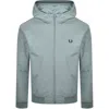 Fred Perry Brentham Hooded Jacket Stockport Blue In Animal Print