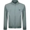 Fred Perry Brentham Jacket Stockport Blue In Animal Print
