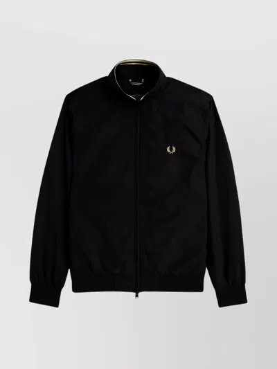 Fred Perry Brentham Nylon Jacket Logo Embroidery