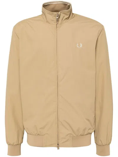 Fred Perry Brentham Sport Jacket In Neutrals