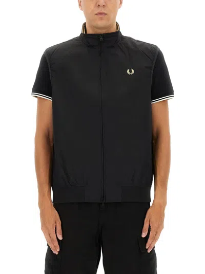 Fred Perry "brentham" Vest In Black
