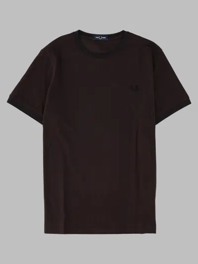 Fred Perry Oversized T-shirt In Brown