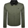 Fred Perry Caban Jacket Green In Green
